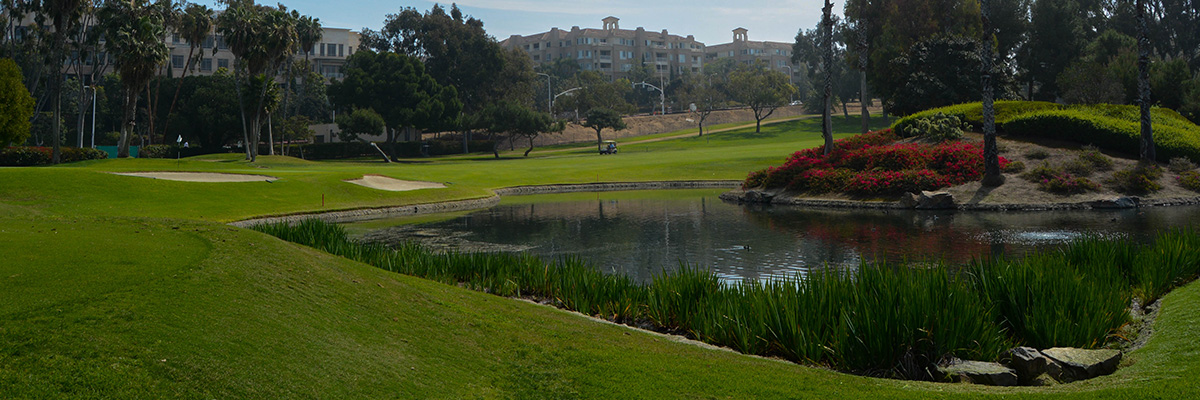 golf course with lake view relating to fertilizer runoff