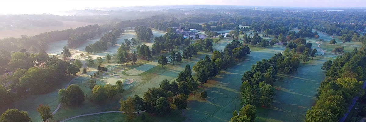 aerial view of Indian Hills CC, Bowling Green, KY